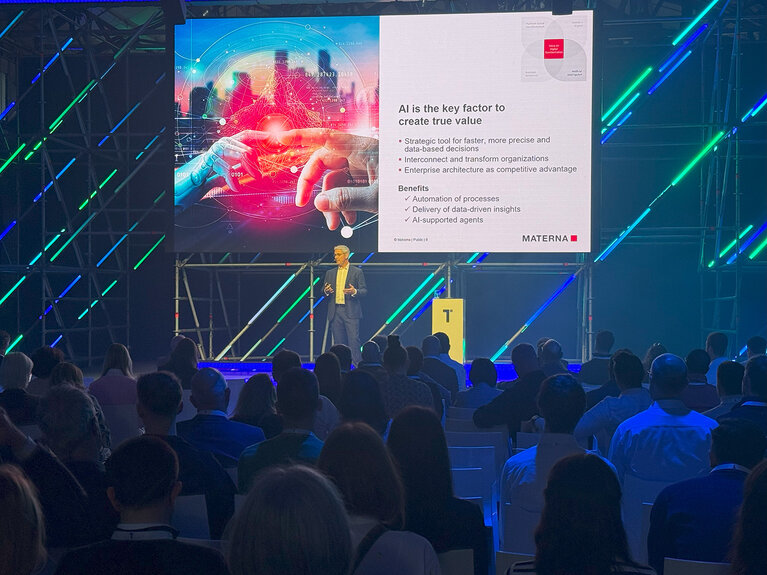 Vortrag von Materna CEO Michael Hagedorn auf der Transform 2025