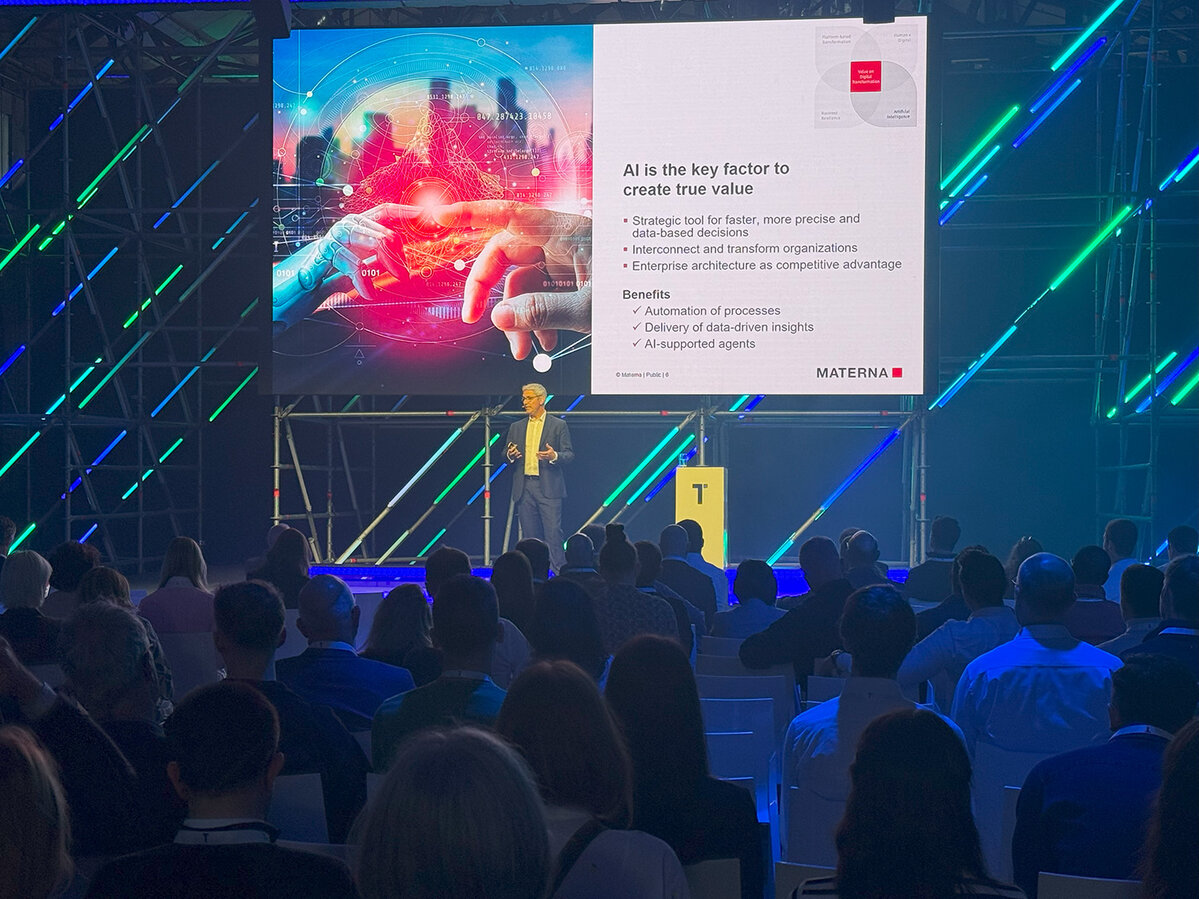 Vortrag von Materna CEO Michael Hagedorn auf der Transform 2025