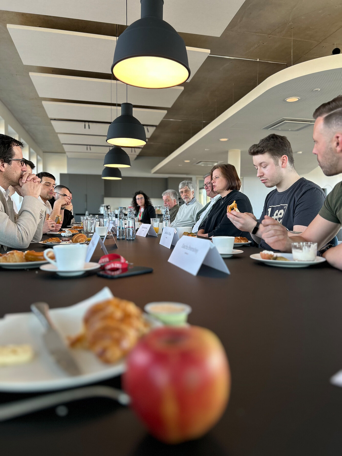 Gemeinsames Frühstück mit dem Vorstand von Materna